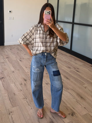 Timberline Plaid Button-Down Top | Birchwood