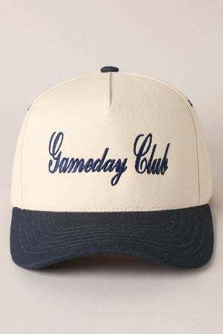 Canvas Cap | "Gameday Club" | 3 Colors Available | FINAL SALE