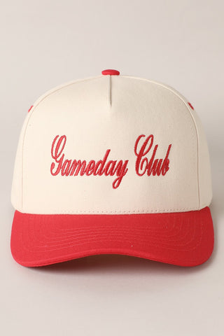 Canvas Cap | "Gameday Club" | 3 Colors Available | FINAL SALE